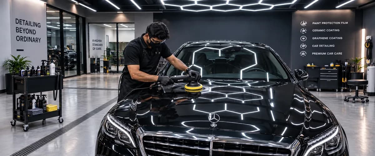 Car machine polishing