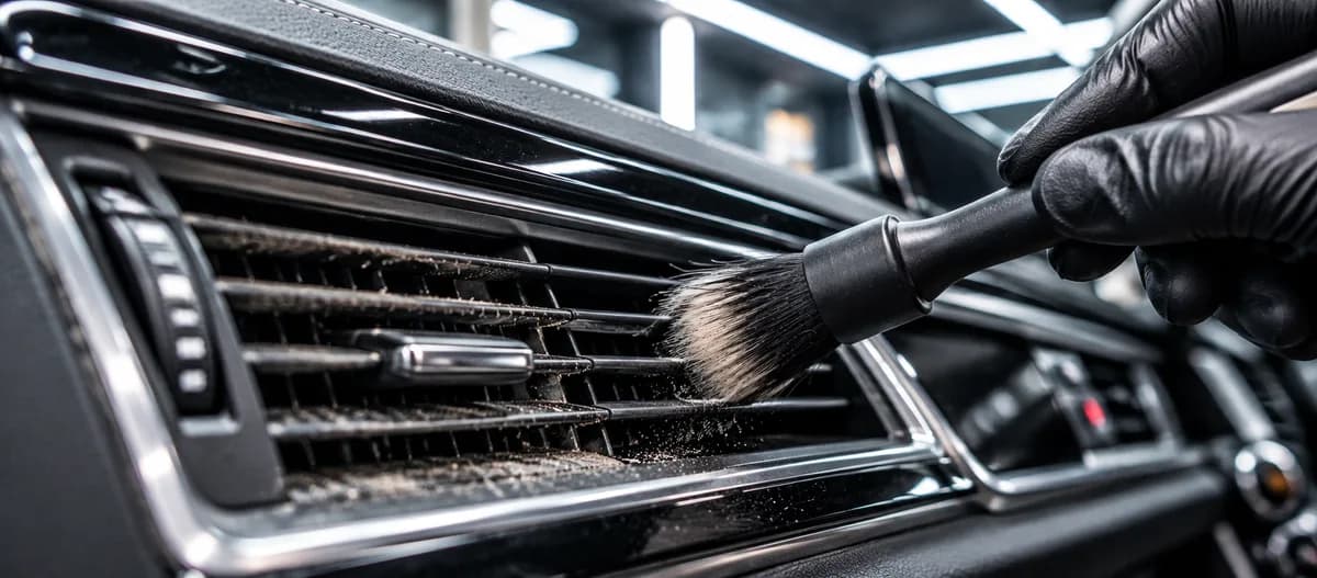 AC vents cleaning treatment for car — MK29 Detailing service